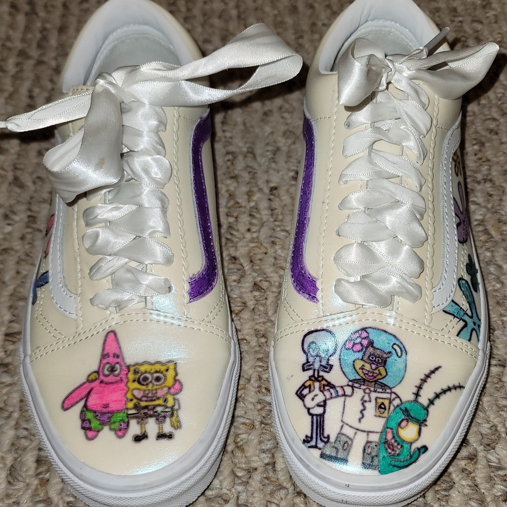 Custome VANS tennis shoes "SpongeBob"